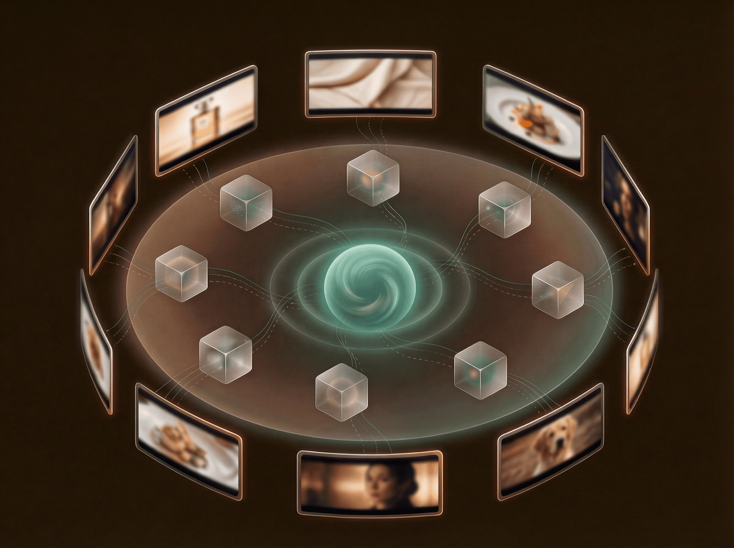 AI orchestration network visualization